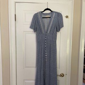 CLEOBELLA Maxi Flowy Blue Dress - Small